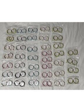 🎅🏻 Fashion Jewelry Hoop Earrings Lot New In Packages